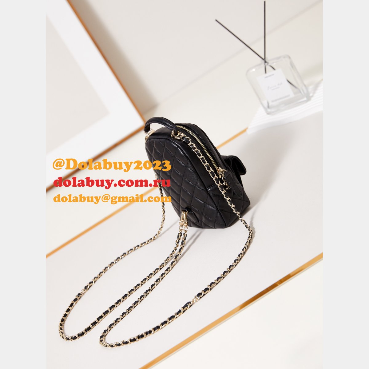 Luxury 24Cmini lambskin women backpack AP3753