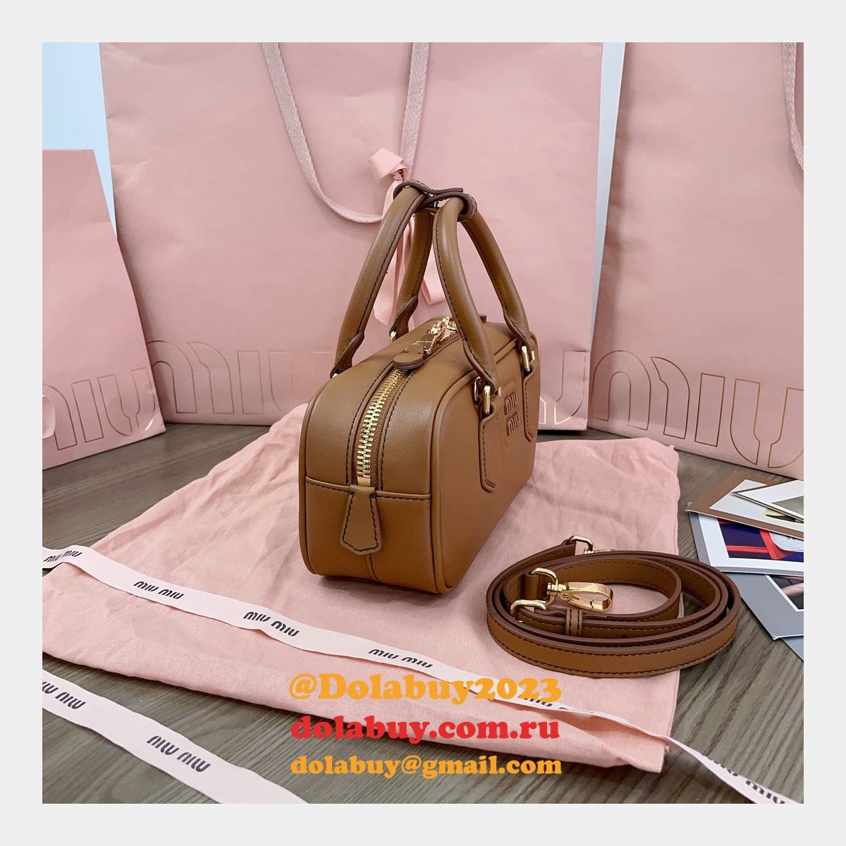 Wholesale Miu Miu Arcadie Leather Bag 5BB142