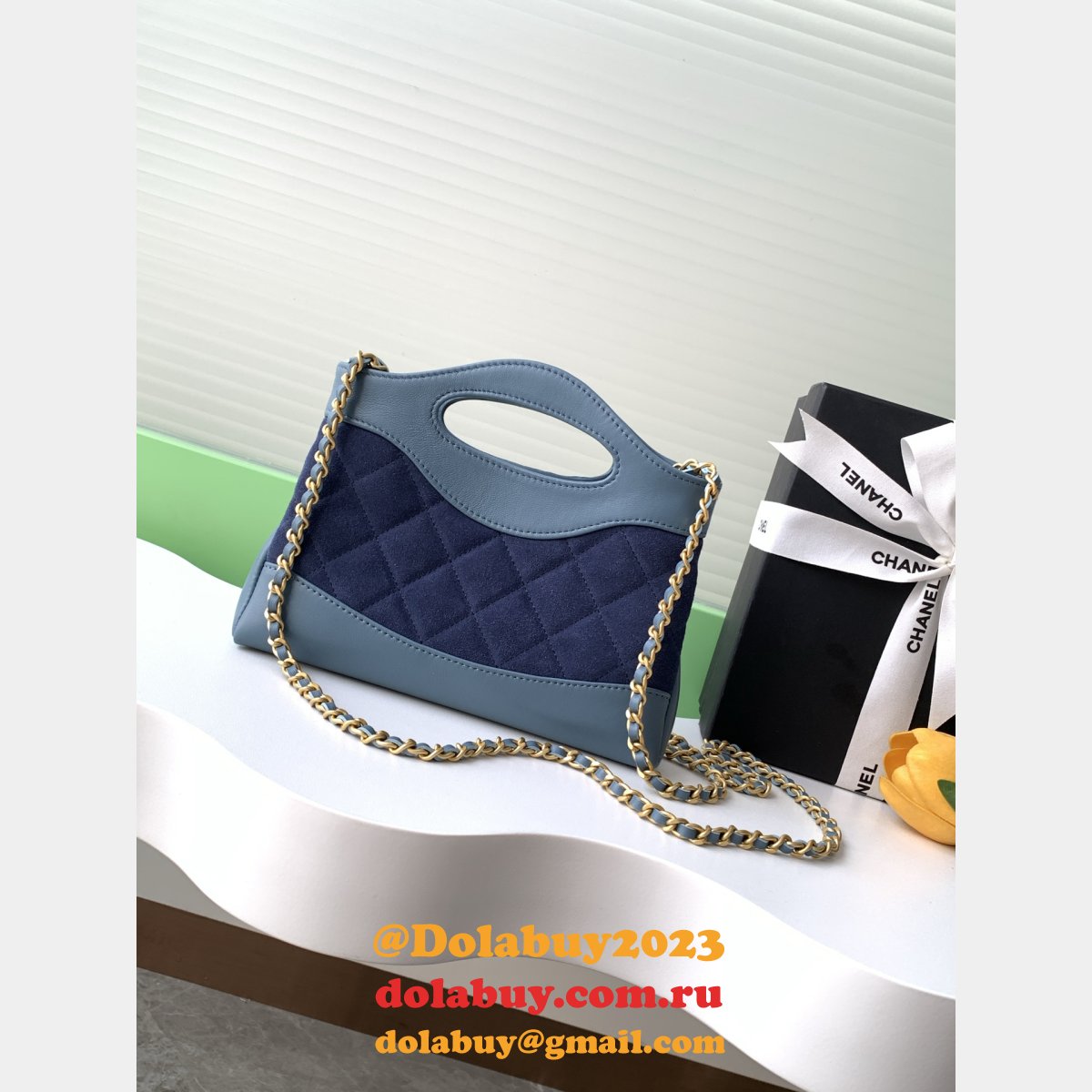 Designer 1:1 Mirror Line Mini Shopping Copy AS3656 Bag