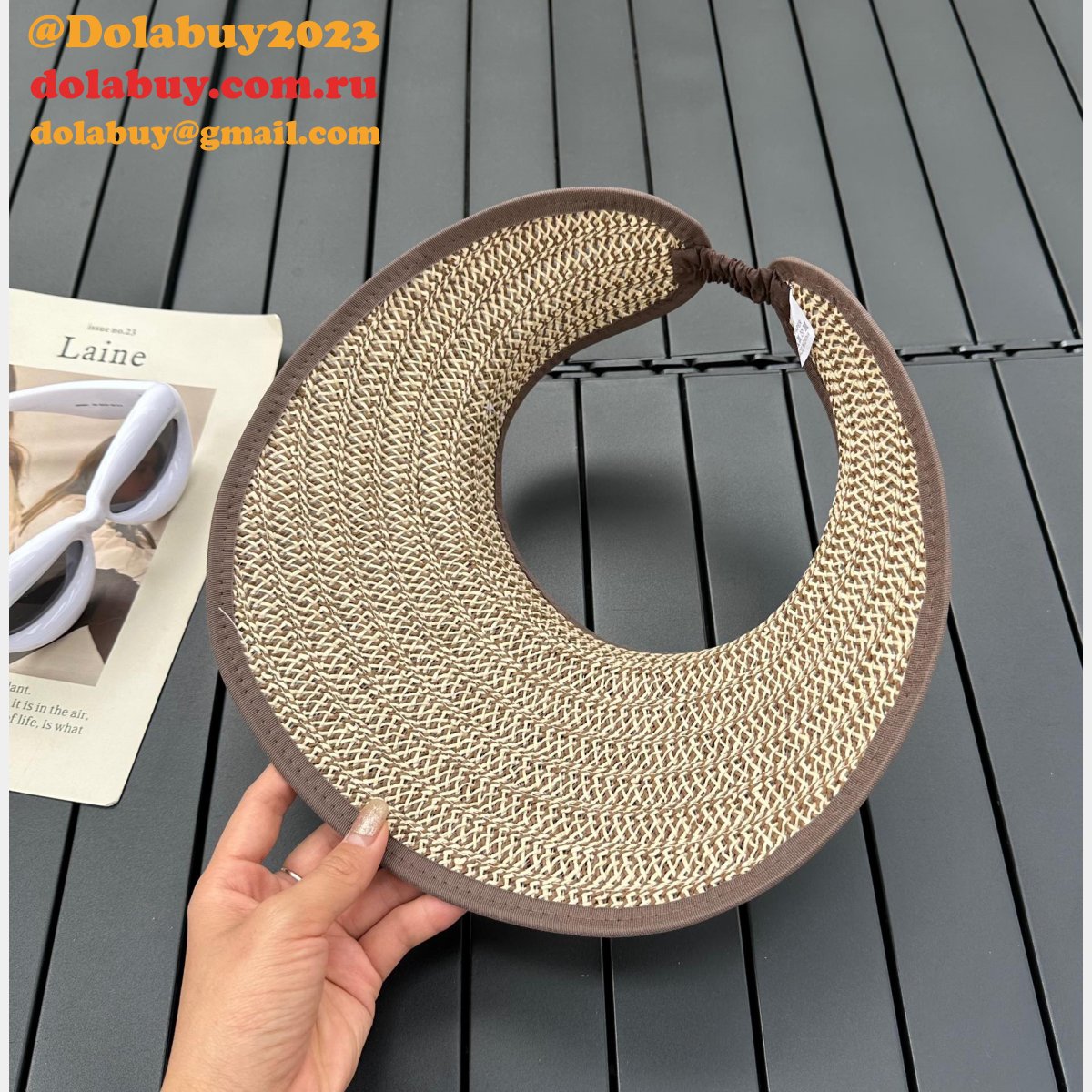 Louis Vuitton 2020 New style streamer straw basin hat