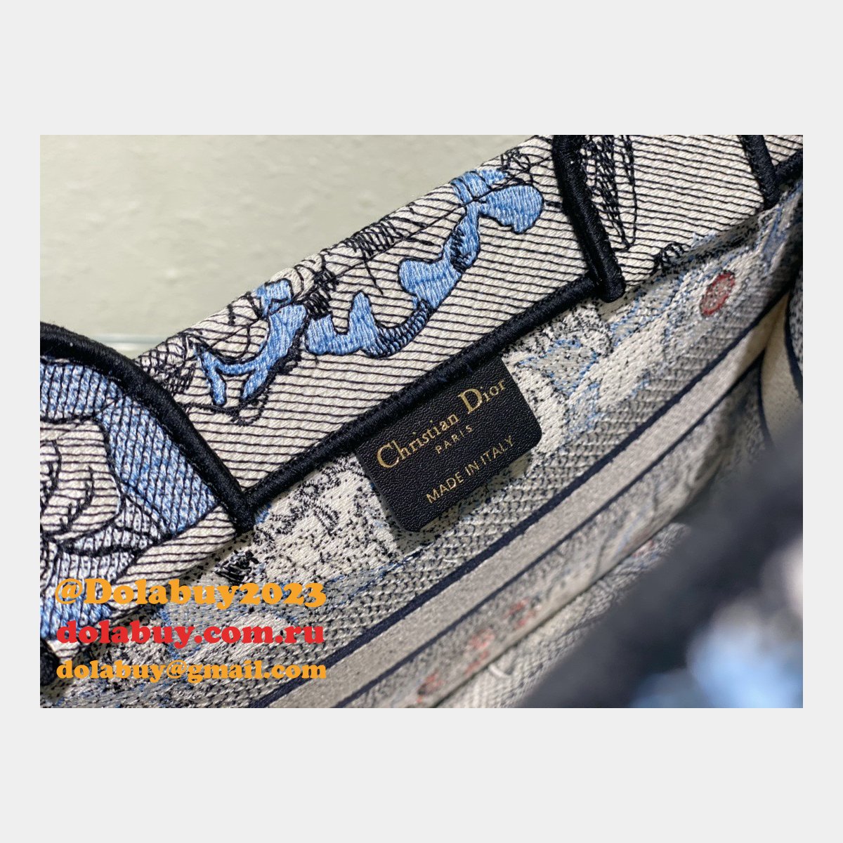 Christian Dior Tote CD Book Tote First Copy Replica Bag