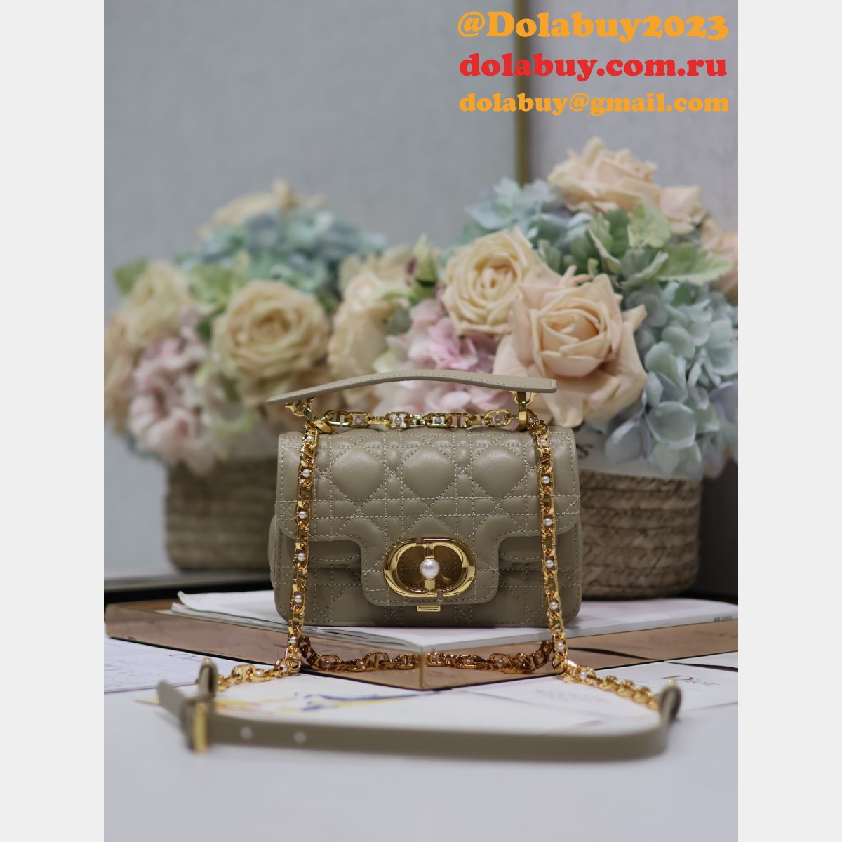 7 Star Mini Dior Jolie Top Handle Bag Wholesale 9272