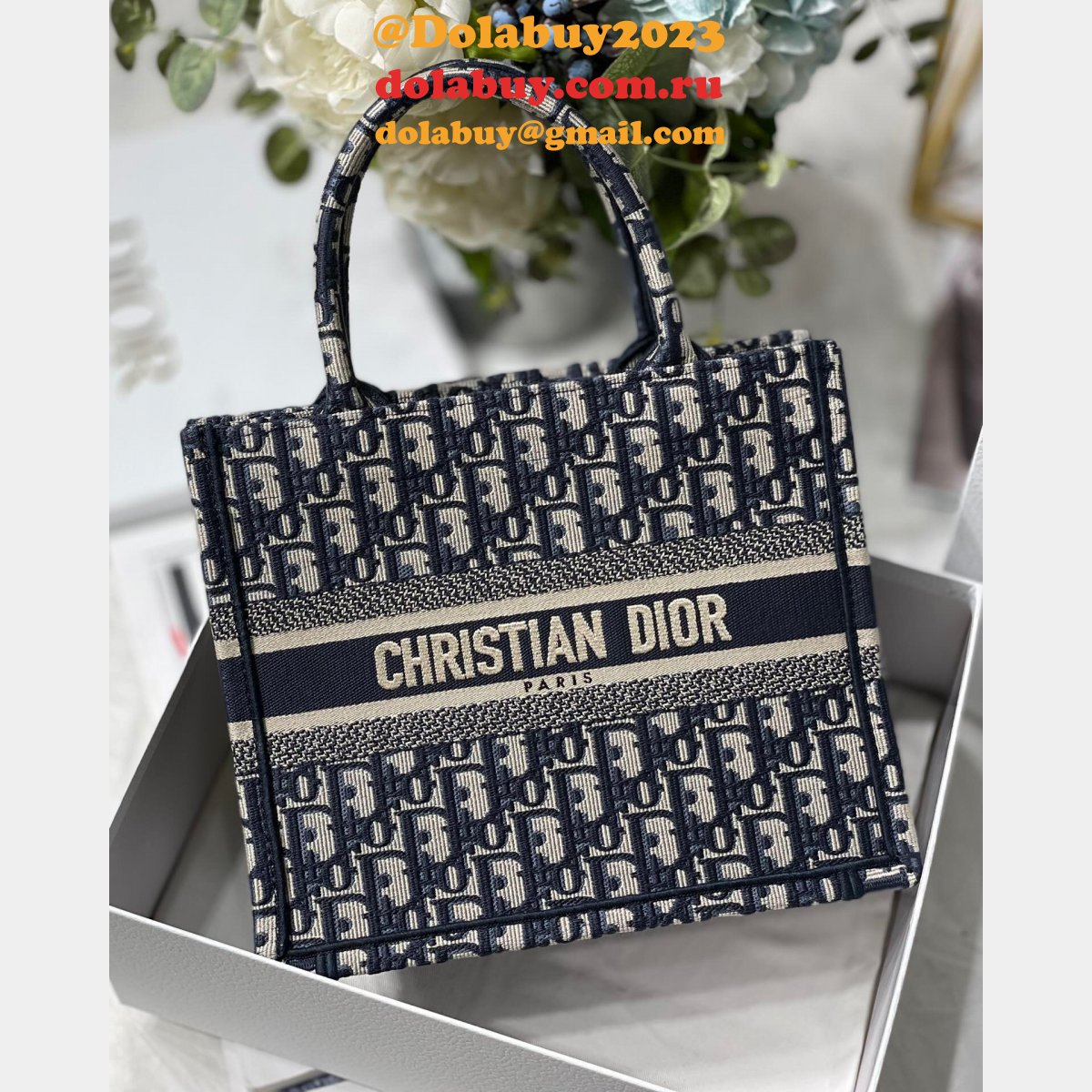 Dior Replica CD Book 26.5 Tote Christian Replica Dior Handbags