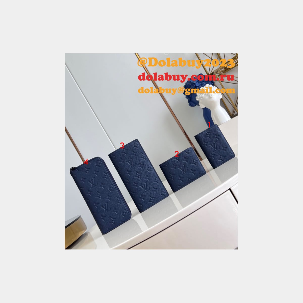 AAA+ Brazza Slender Zippy Vertical Wallet LV Replica Bag