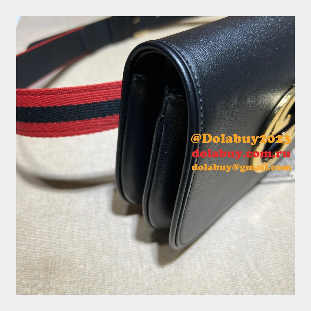 high quality and low price 703807 G*u*i blondie belt bag