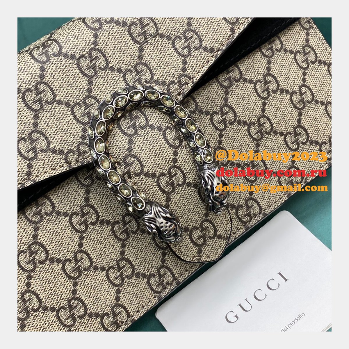 top G*u*i dionysus small chain shoulder 499623 black