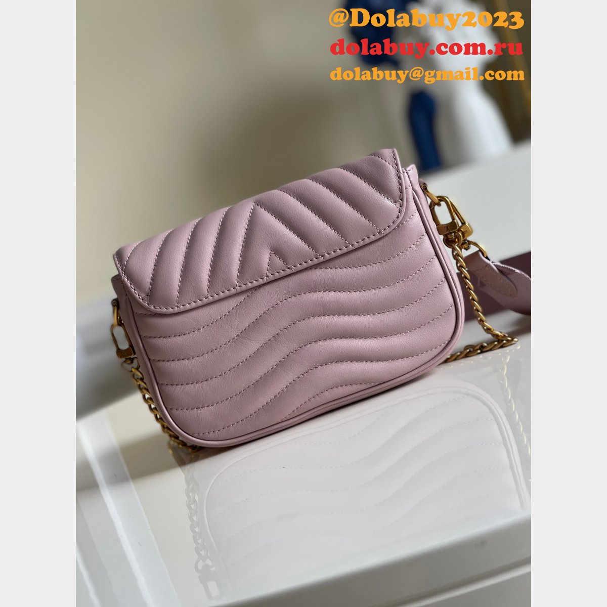 Louis Vuitton Replica M56461/M57864 New Wave Multi Pochette  Leather Crossbody