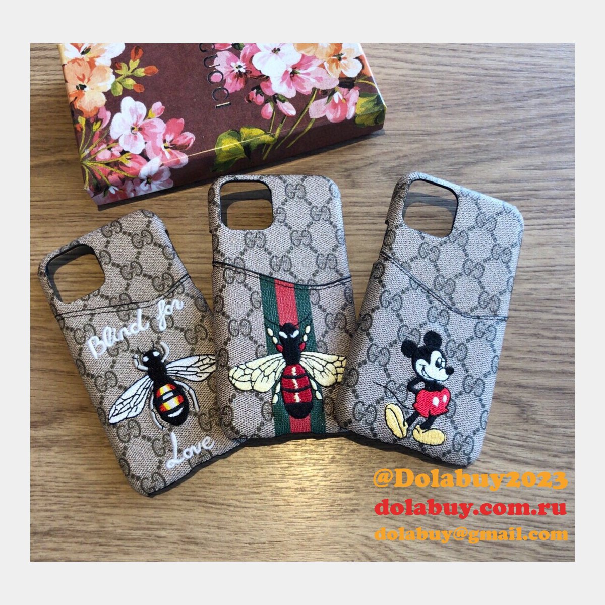 high quality G*u*i iphone leather wallet cases
