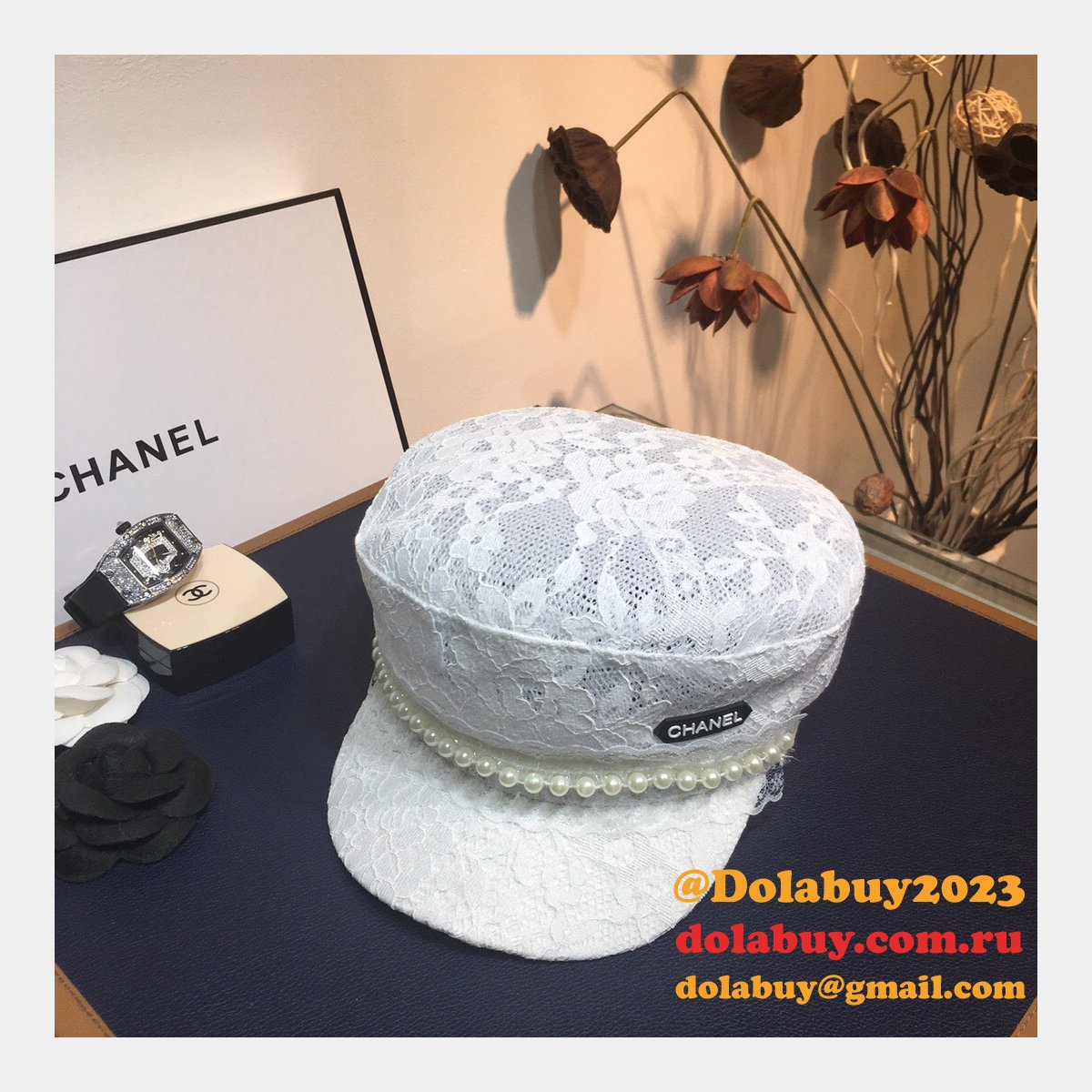 7 Star CC Replica Lace flower cap
