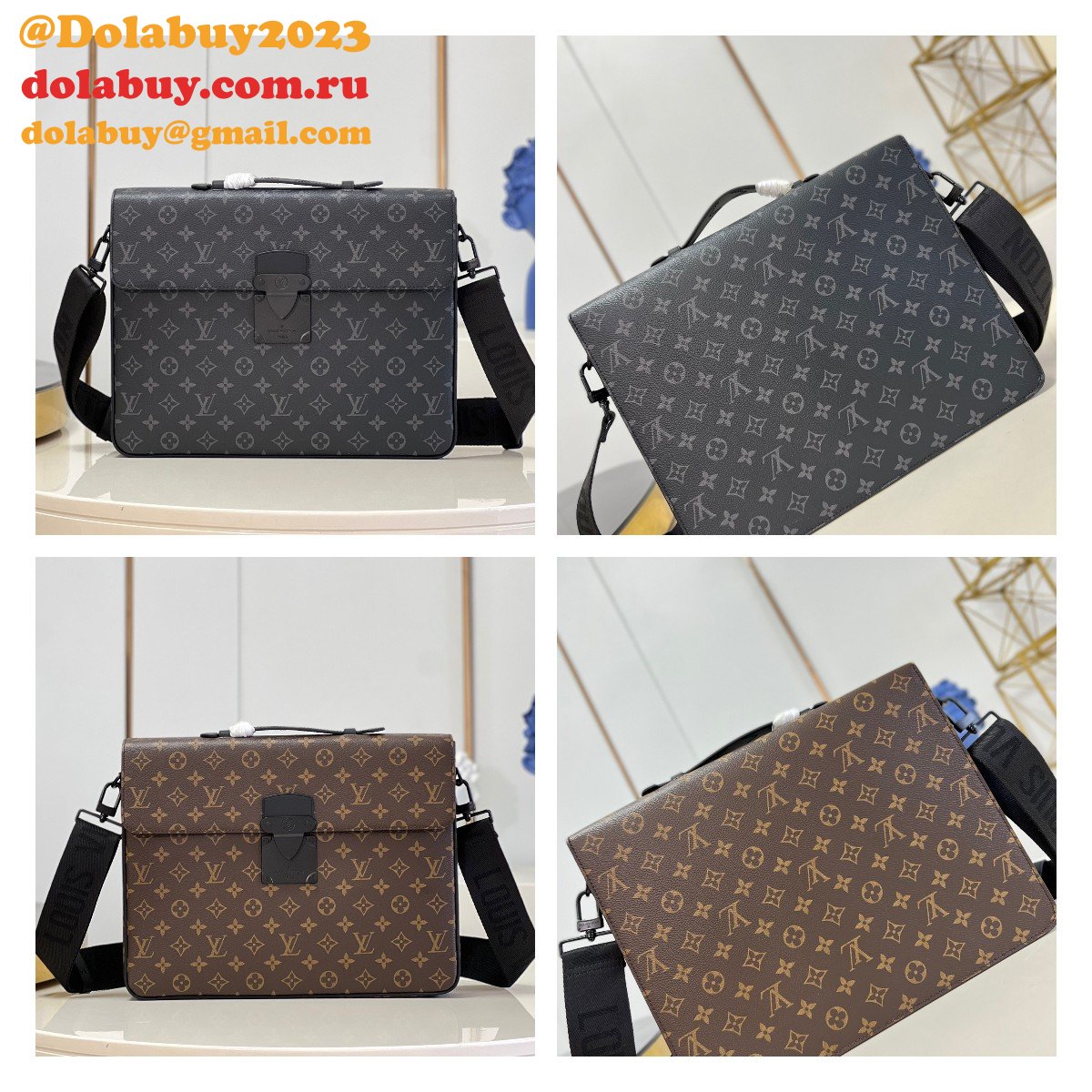 Fashion Perfect Louis Vuitton Replica S Lock Briefcase M20835