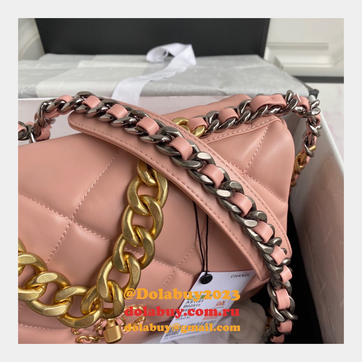 Top CC 19 Bags 2021 Pink 30CM