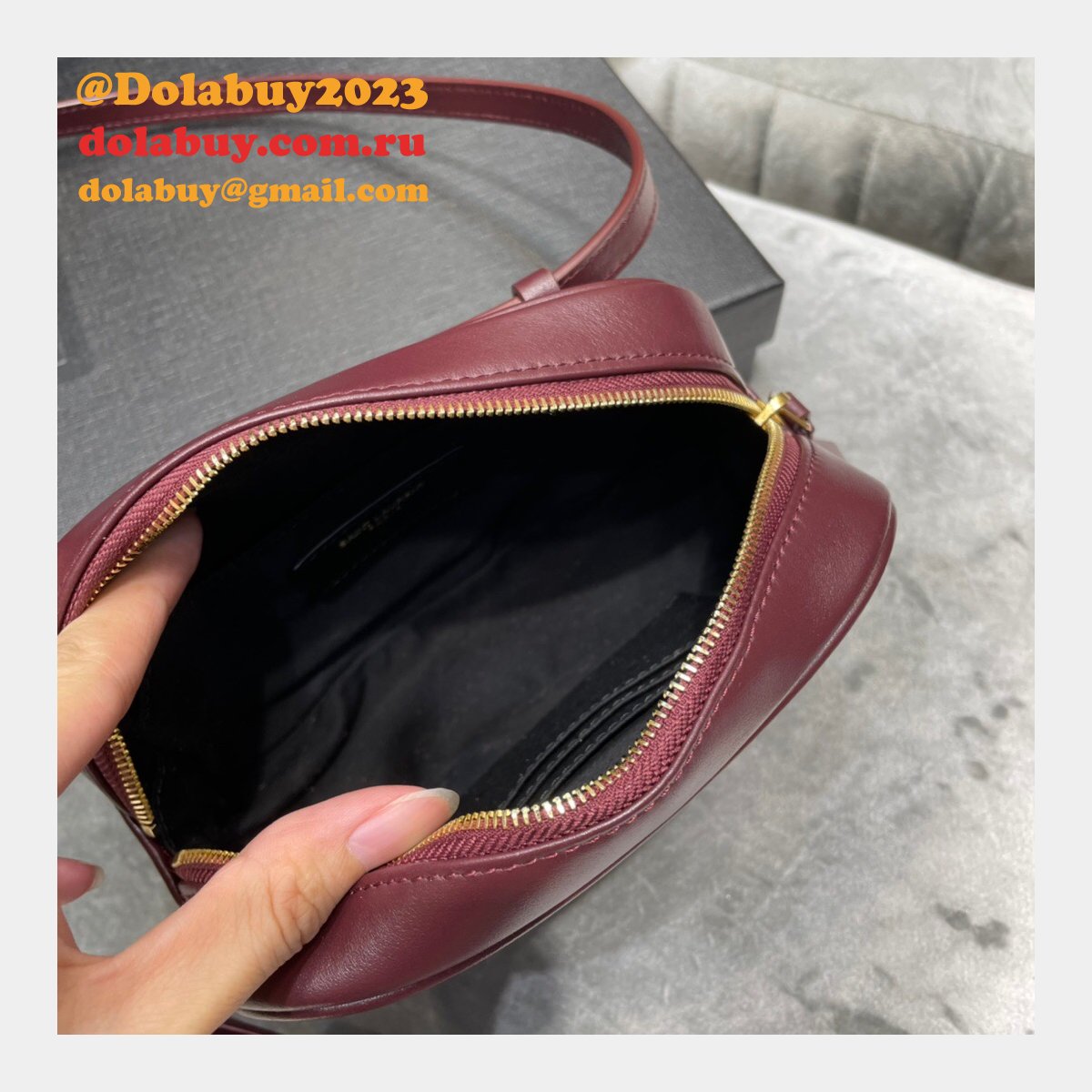 Replica Saint Laurent Lou Matelassé Leather Belt Bag