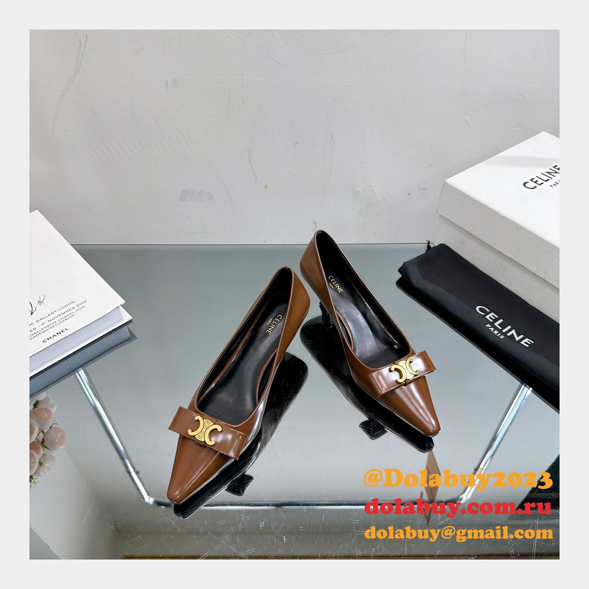 High Quality Replica Luxury Design Celine Heel 5cm Shoes