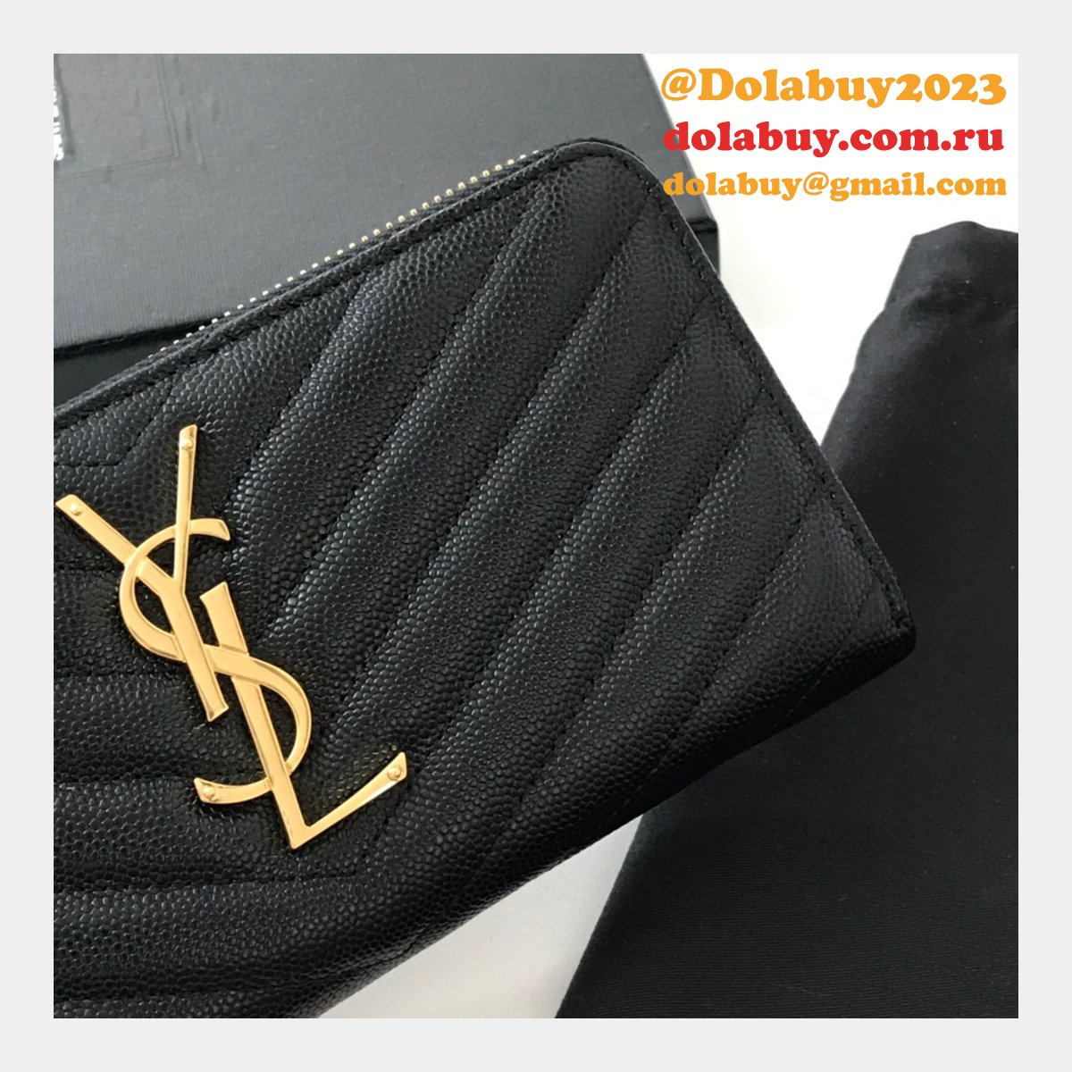 Best Saint Laurent Wallets & Card Cases Black