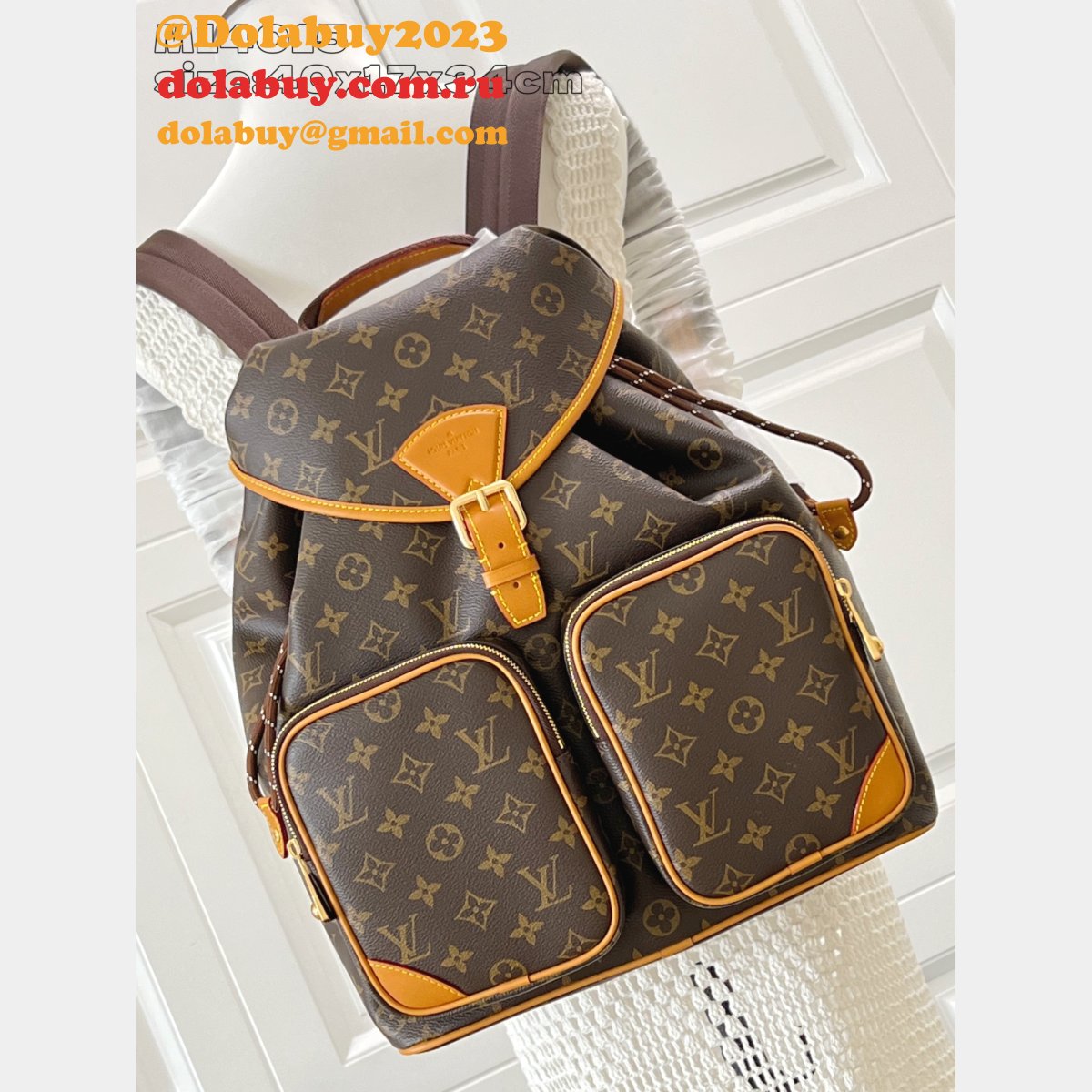 Montsouris Cargo Backpack Louis Vuitton M14015 Luxury G69 Brown