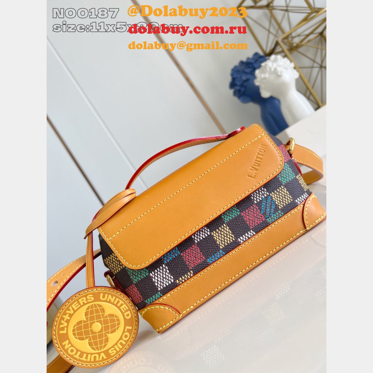 Louis Vuitton N00187 Steamer East West Wearable Wallet Damier Bag