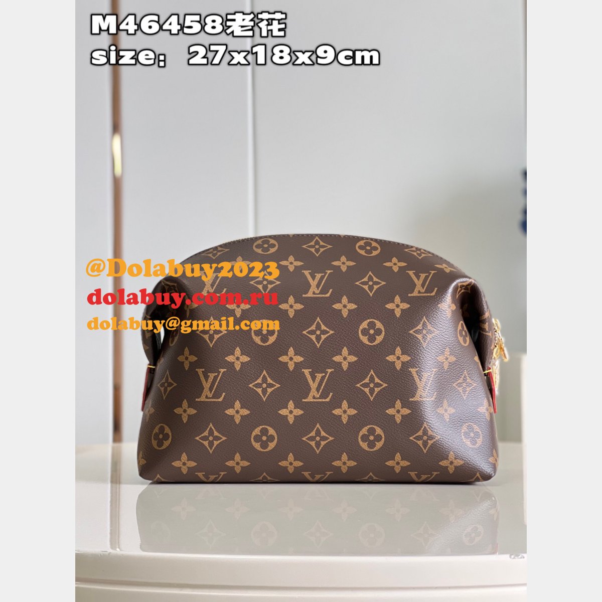 Designer Louis Vuitton M46458 Cosmetic Pouch Fake Monogram Bag