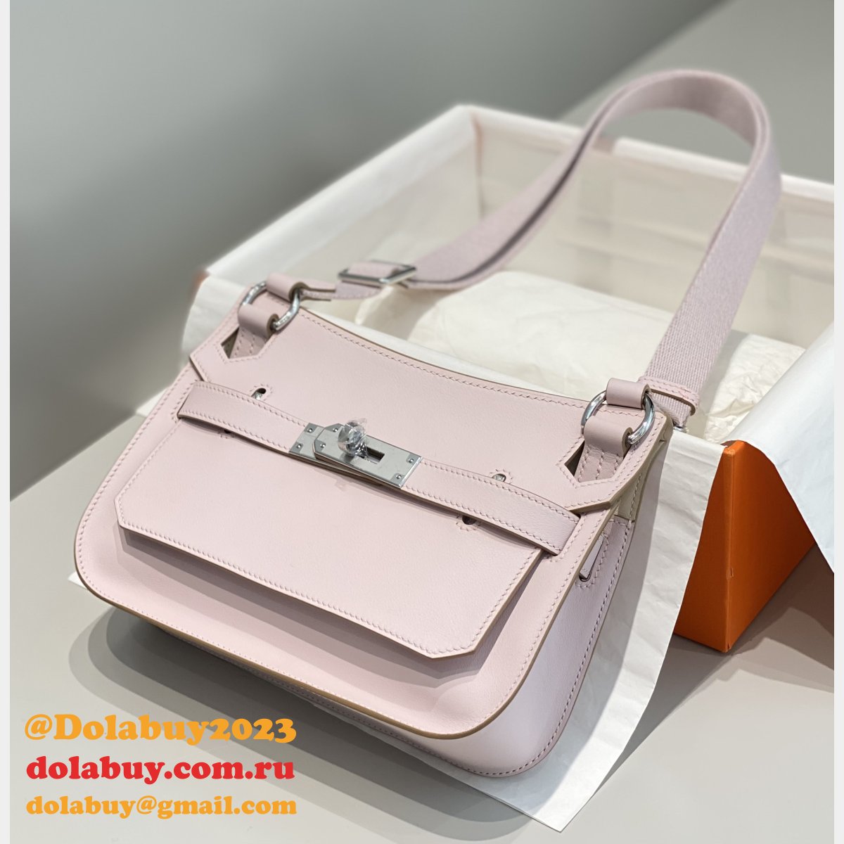 Luxury hermes jypsiere mini calf leather bag