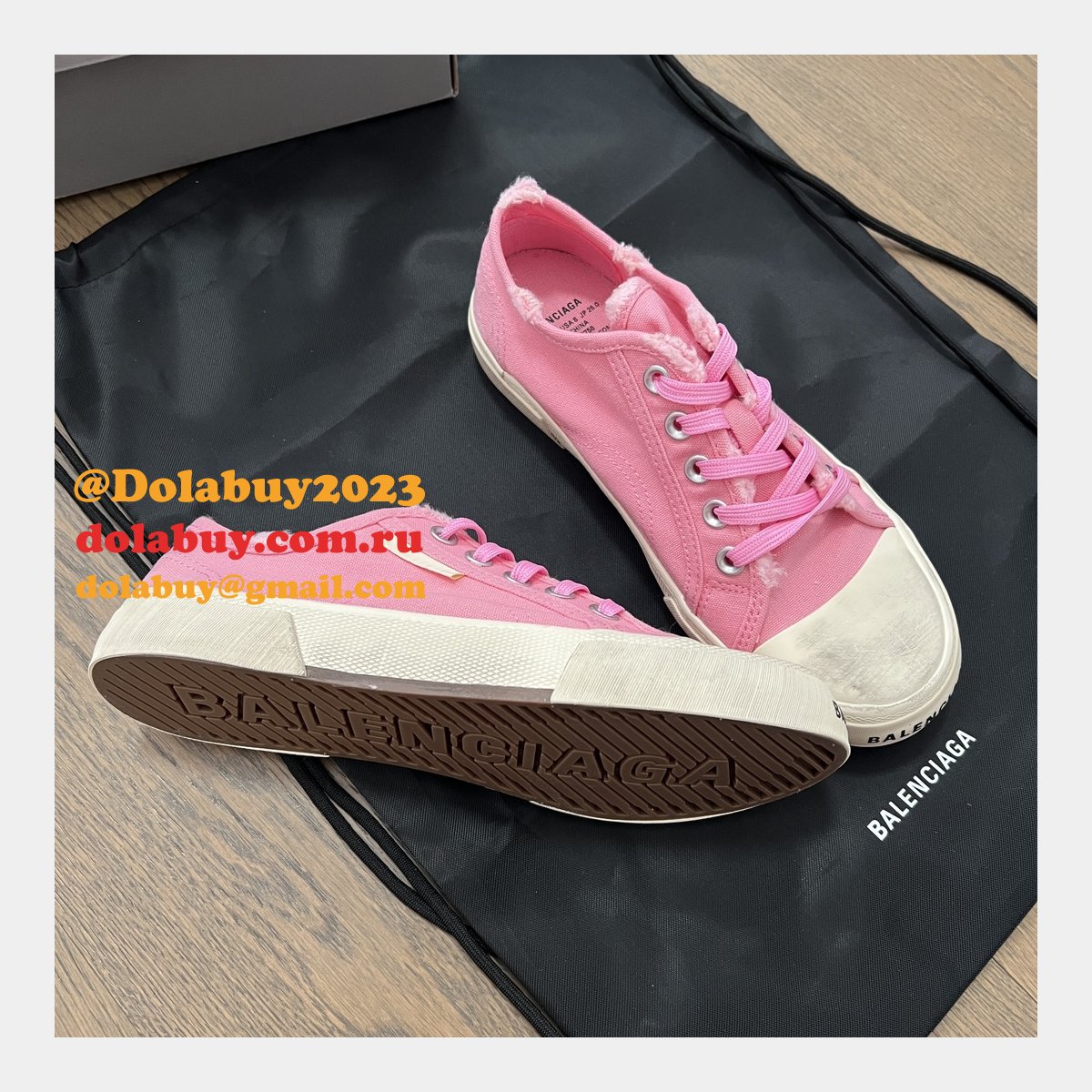 Best Quality Replica Balenciaga Paris Canvas Shoes