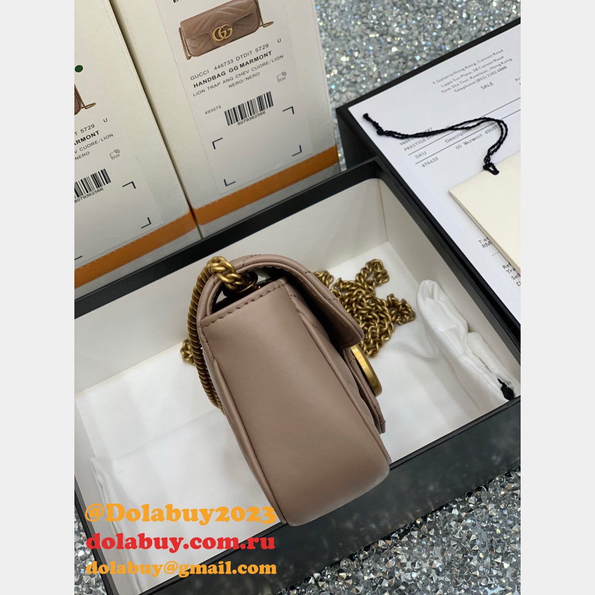 G*u*i wholesale gg marmont mini chain shoulder 476433 bag
