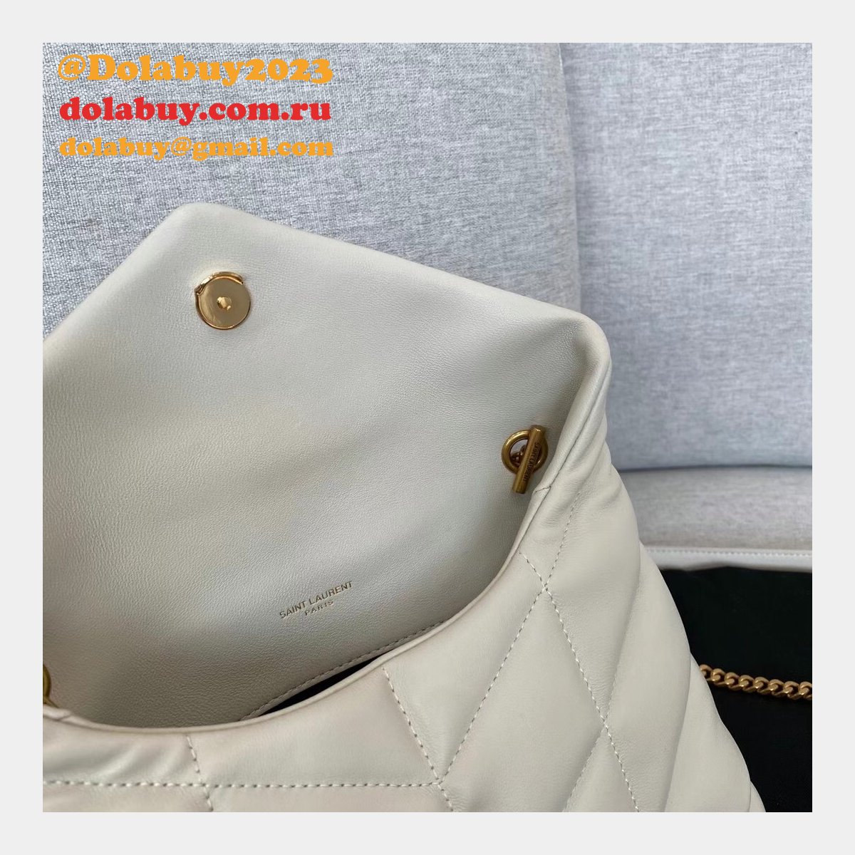 Top Quality best YSL LOULOU PUFFER HANDBAG 23cm