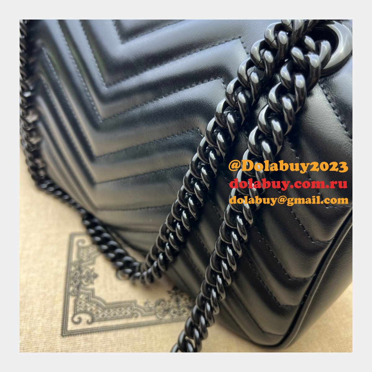 perfect G*u*i 443497 gg marmont small shoulder replicas bags