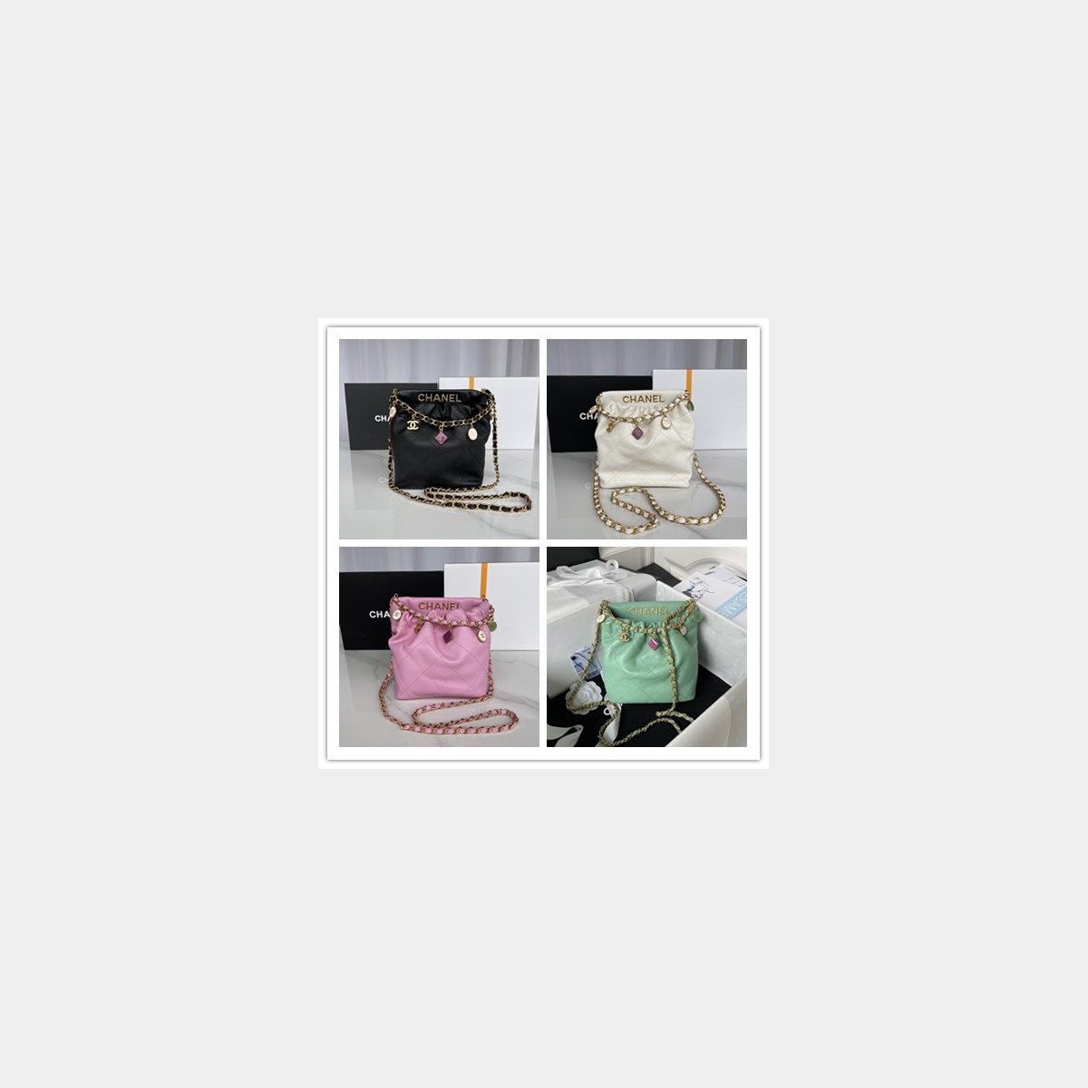 Designer Replica AS3793 Bucket Black Quality Bag 17CM