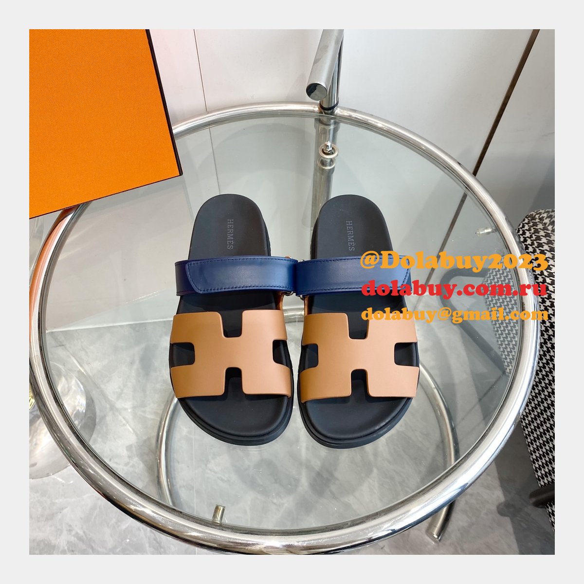 Luxury hermes men Chypre sandal Fashion