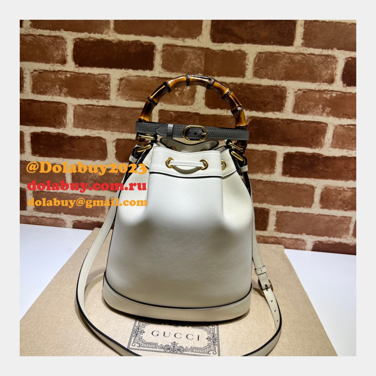 G*u*i diana top replica handle 724652 bucket aaa+ bag