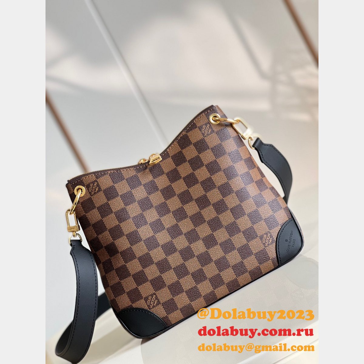 Luxury Louis Vuitton Wholesale N50062/M45355 Odéon MM Monogram Coffee Plaid