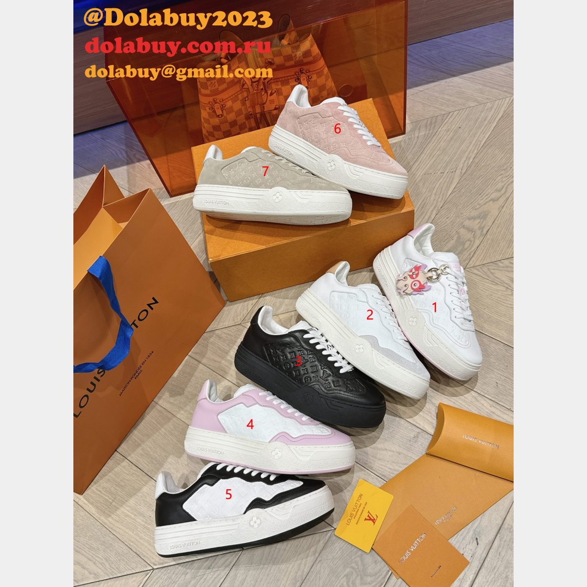 Sneakers Casual Designer Louis Vuitton 7 Star Shoes