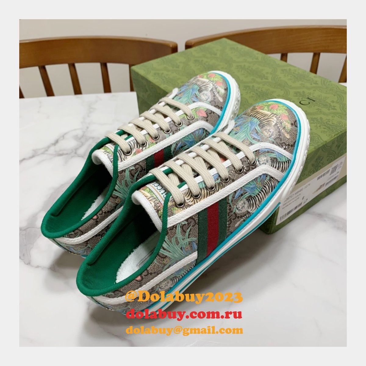 replica G*u*i canvas shoes 1977 series women/men quality for sale