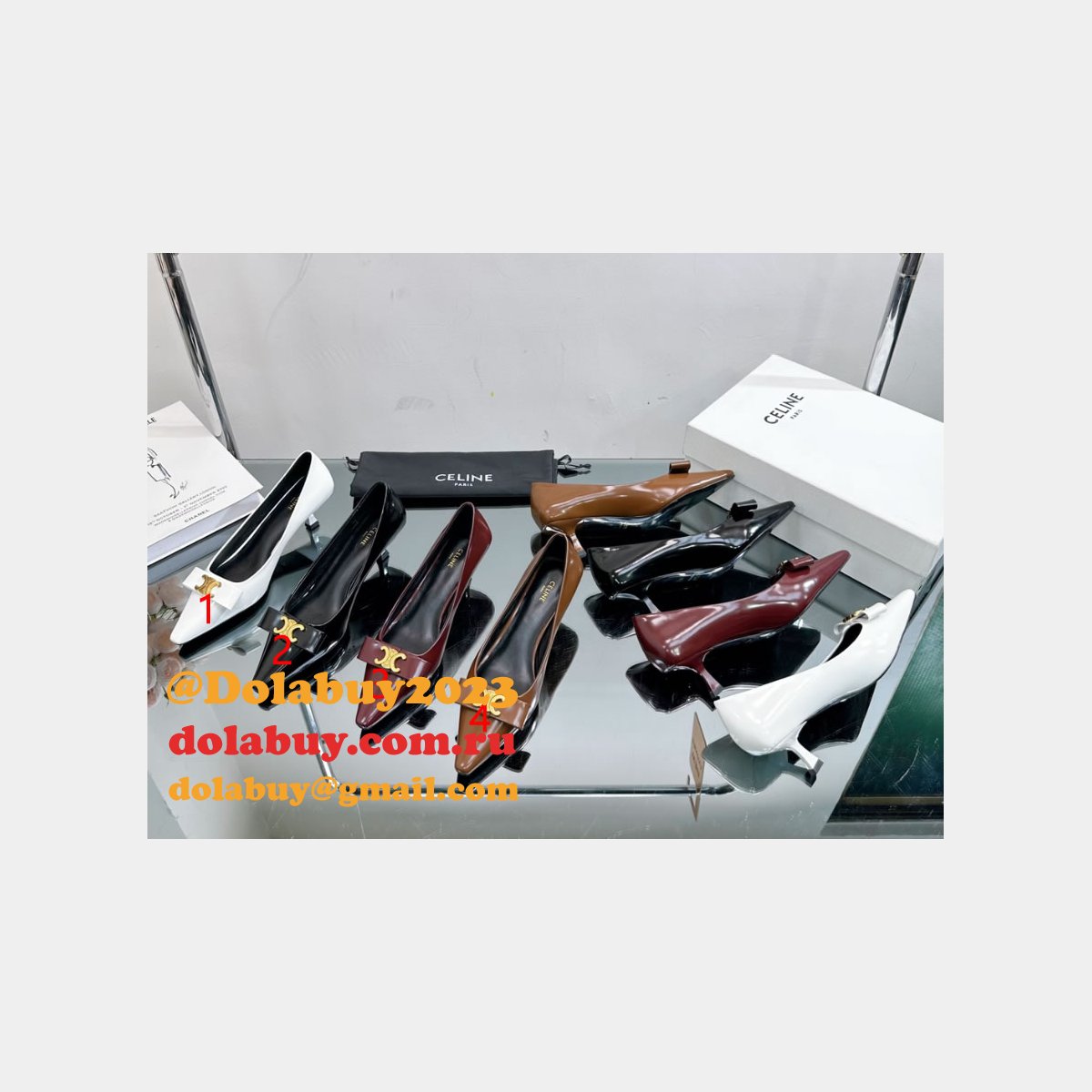 High Quality Replica Luxury Design Celine Heel 5cm Shoes