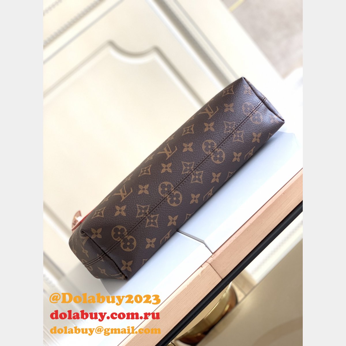 Wholesale Louis Vuitton N43701 Top Replica Monogram Shopping Cabas Bag Tote