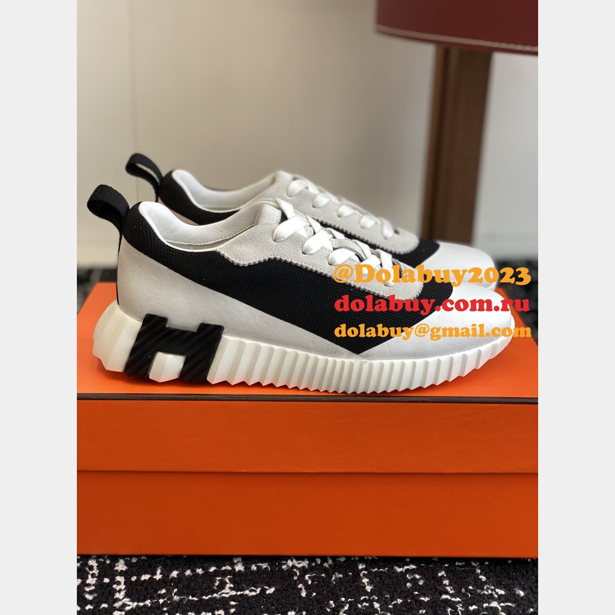 Perfect Hermes Bouncing Sneaker