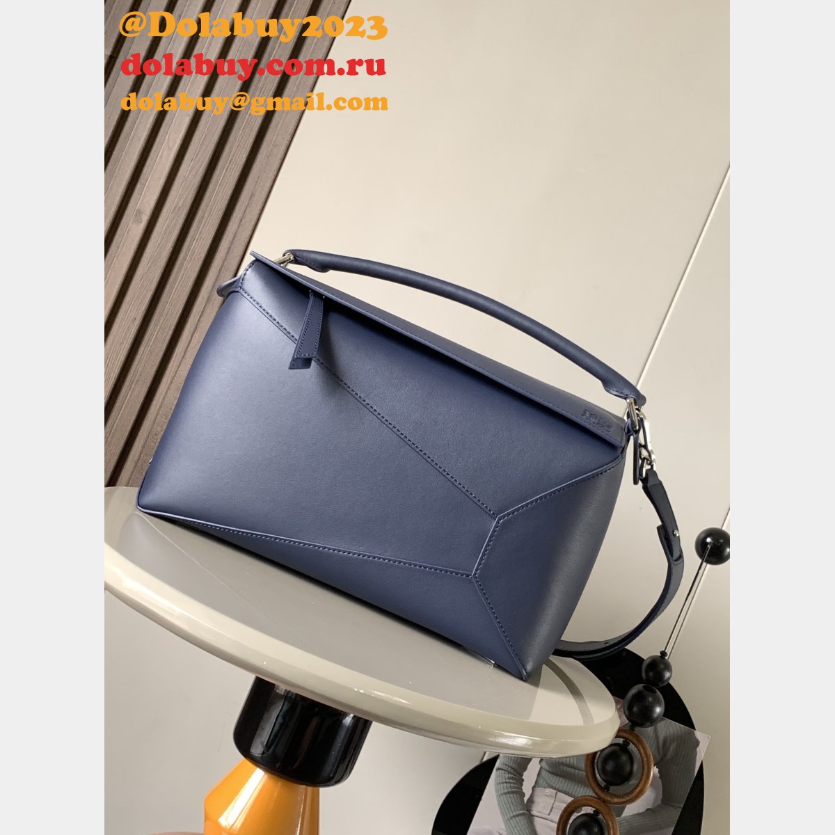 Top Quality Loewe Large Puzzle Bag In Classic calfskin 33CM