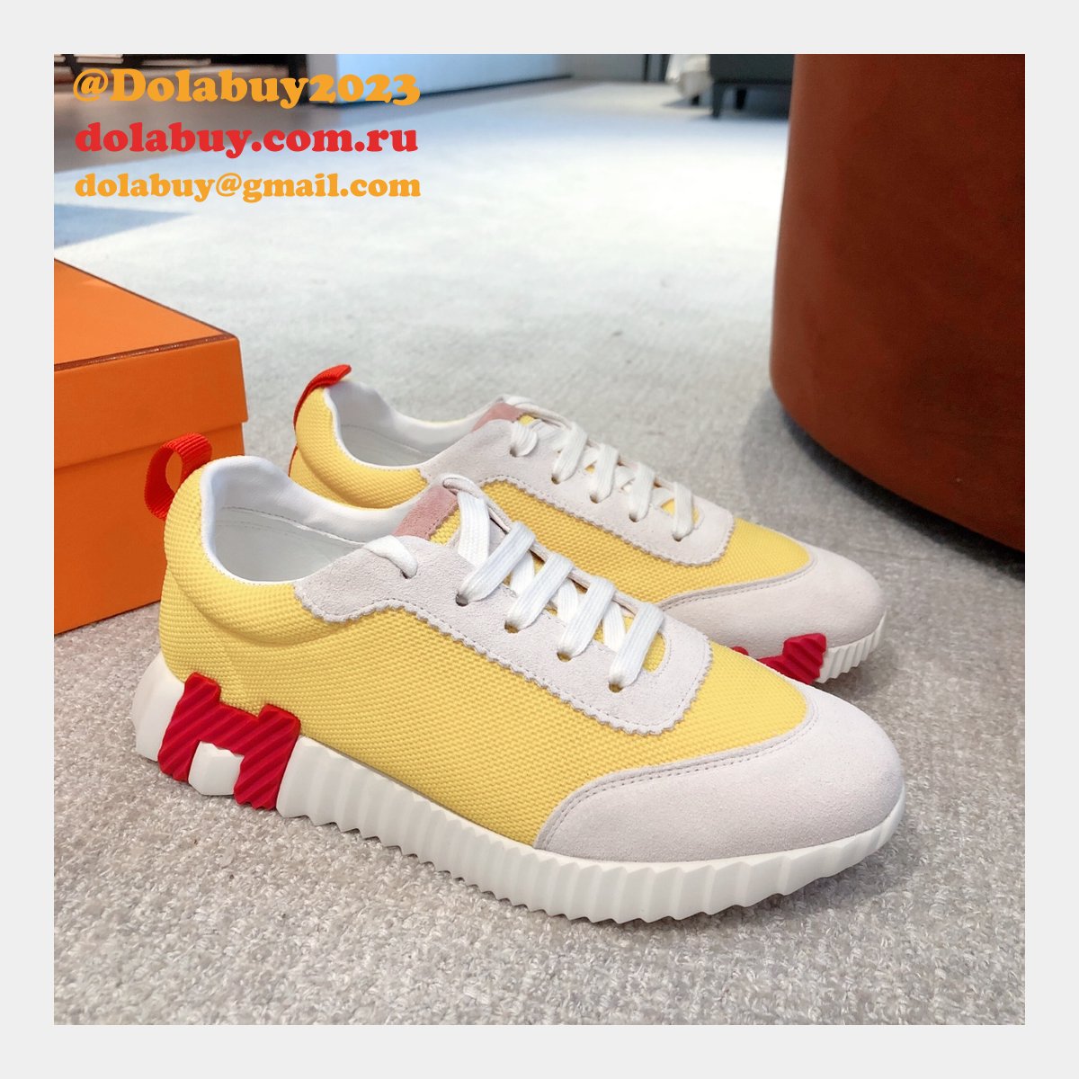 Top Quality Hermes Replica Real Luxury Sneaker Design Shoes