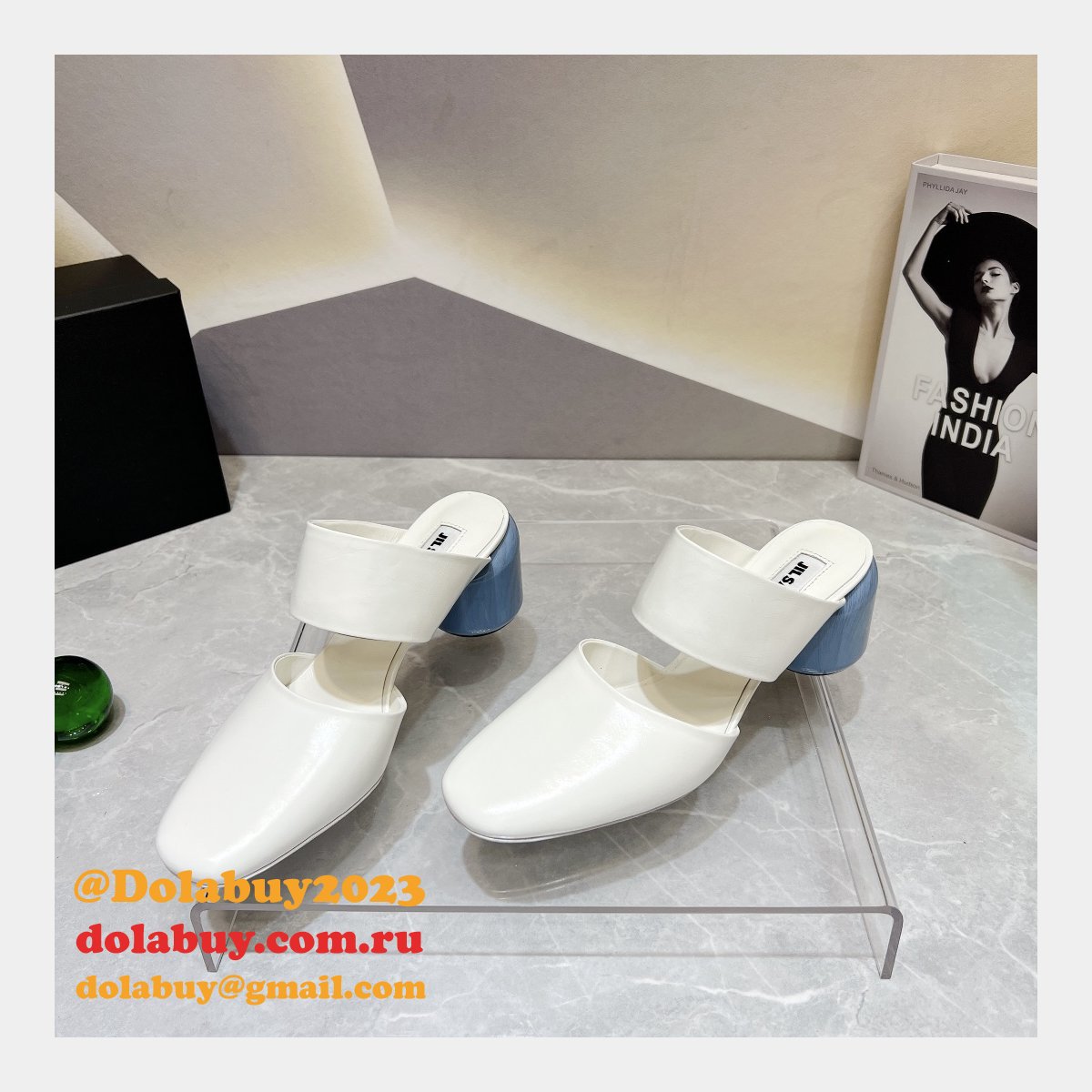 Jil Sander Wholesale Stretch Crinkle Vintage Replica Shoes