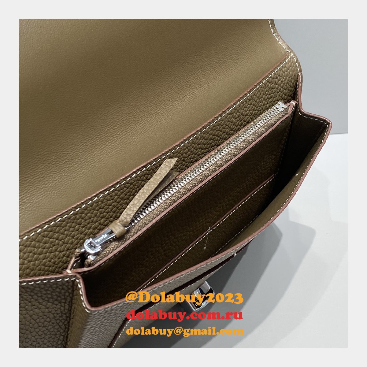 Luxury 1:1 Mirror Hermes Togo Passport Holder