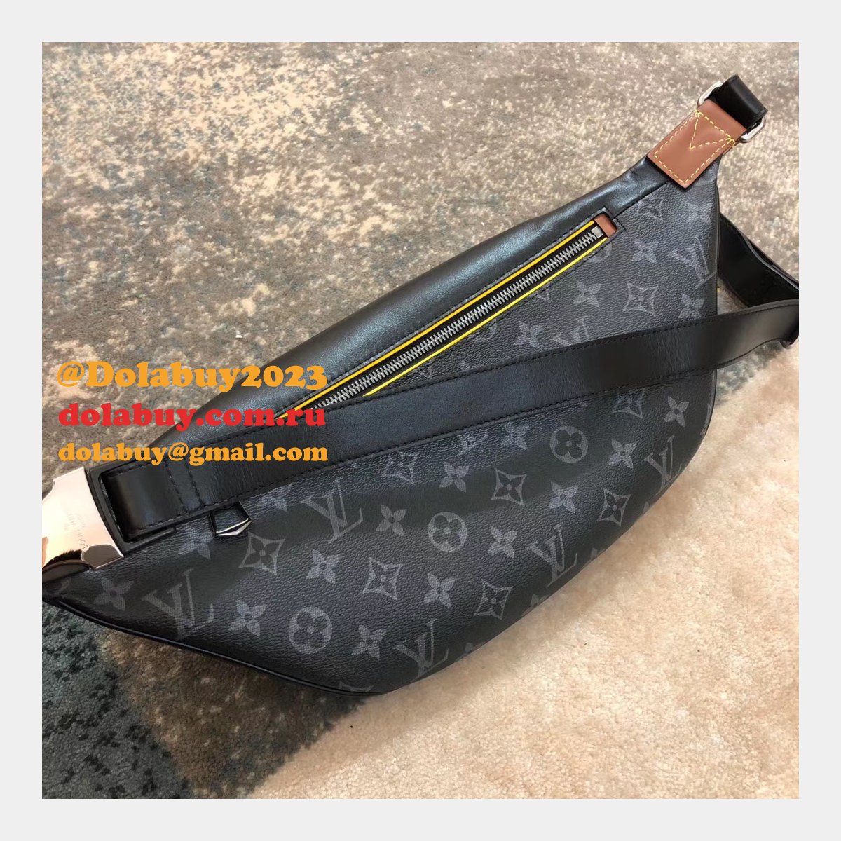 Shop Louis Vuitton M45220 Discovery Bumbag Monogram Eclipse Canvas