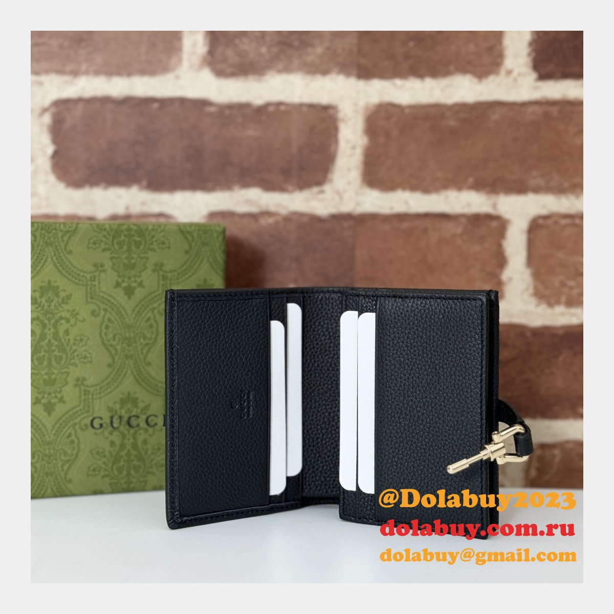 perfect G*u*i knockoff jackie 1961 card case wallet 645536