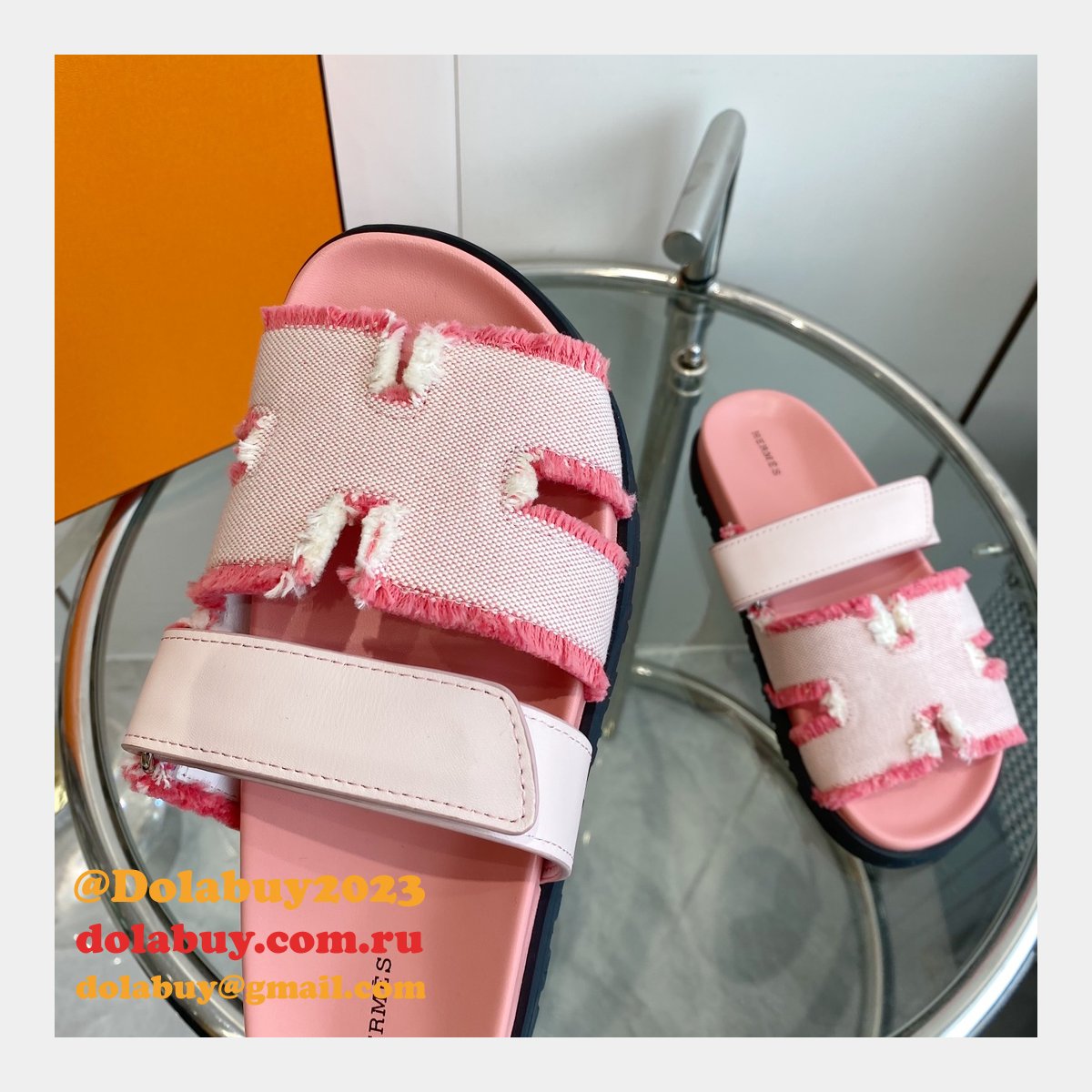 7 Star hermes Chypre couple sandal