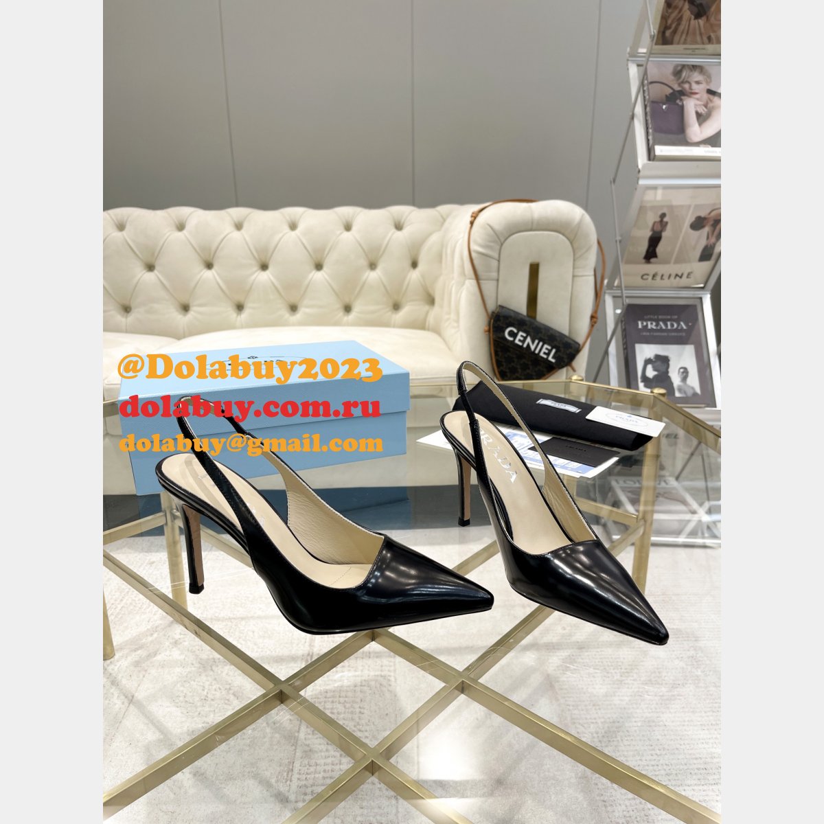 Best High-Quality Prada Replica Heel 9.5cm Shoes