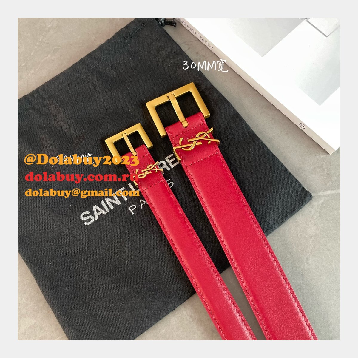 7 Star Best SAINT LAURENT REPLICAS BELT FOR SALE 20MM/30MM