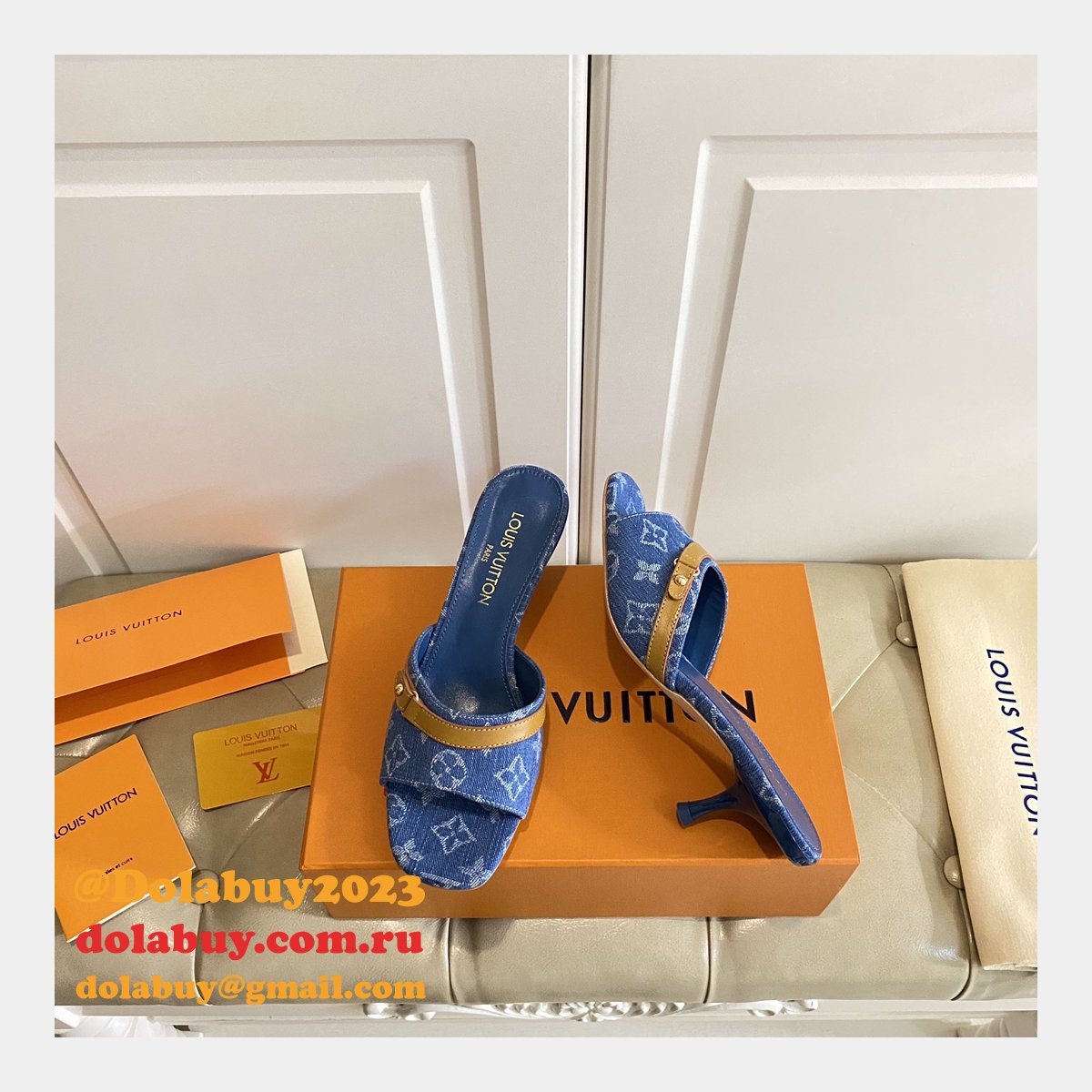 Fashion LOUIS VUITTON 1:1 MIRROR Neo Revival Mule