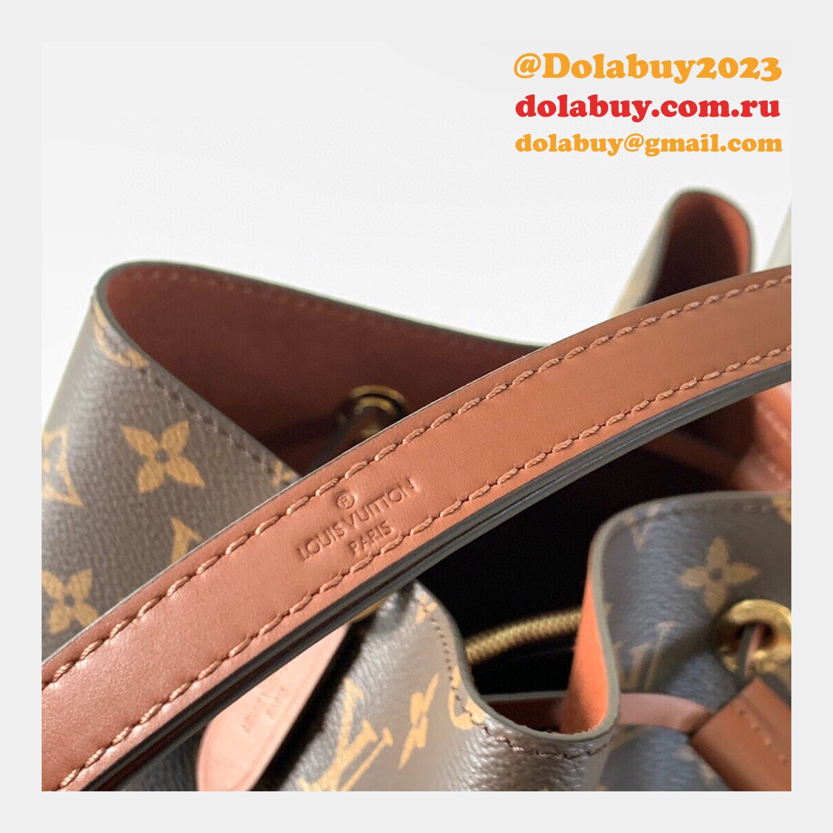 Luxury Replica Louis Vuitton Monogram Canvas Neonoe MM M44887 Bag