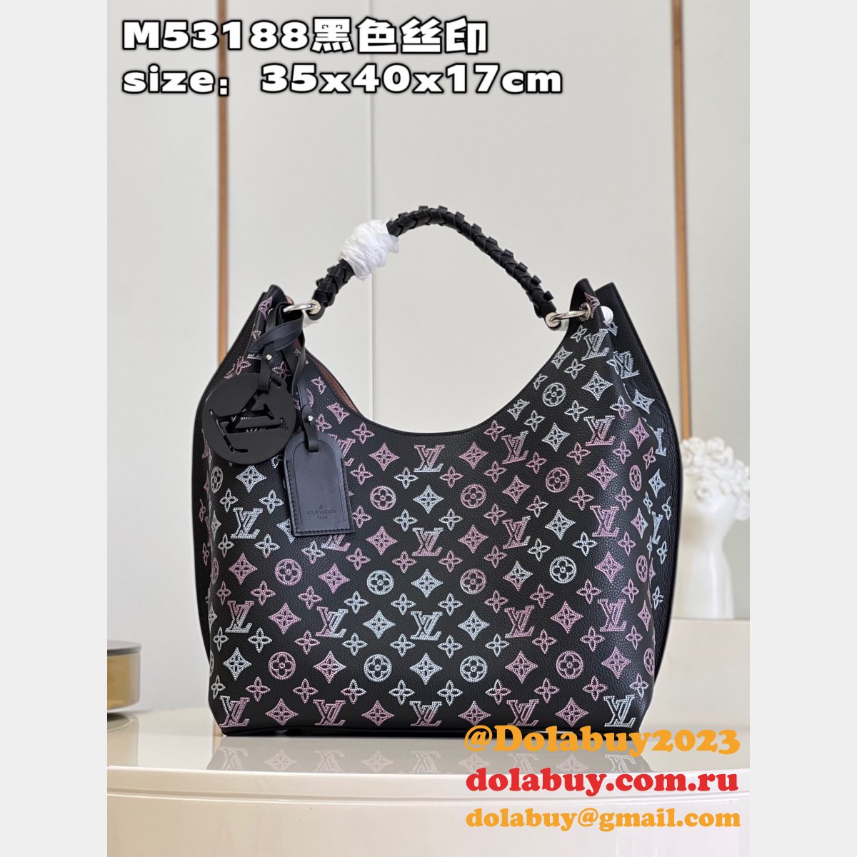 Fashion Louis Vuitton Perfect Carmel Mahina Hobo M53188 Bag
