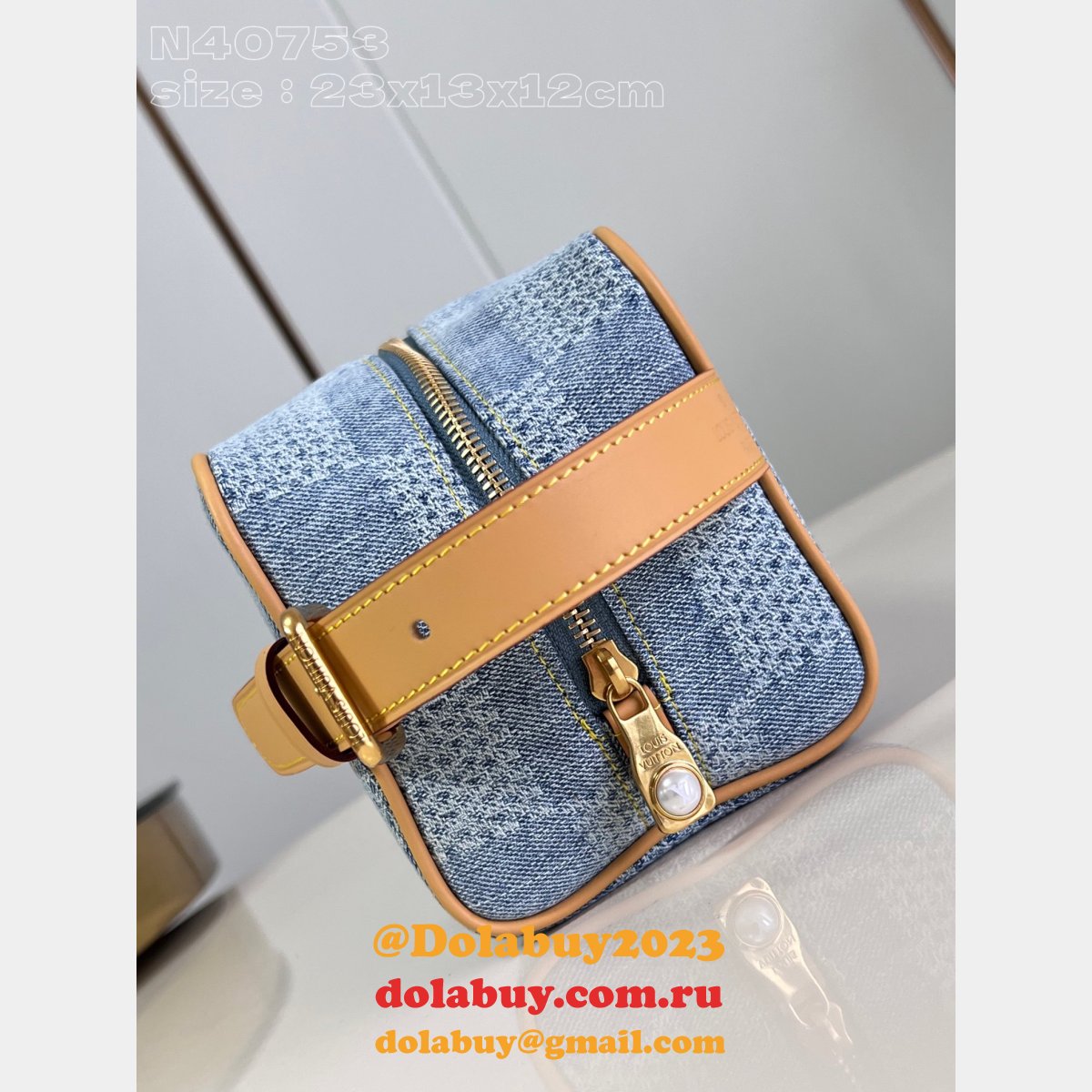 Best N40753 Locker Dopp Kit Damier Travel Louis Vuitton Bag