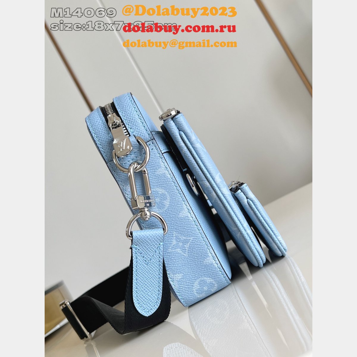 Louis Vuitton Trio Messenger Taigarama M14069 Women Bags