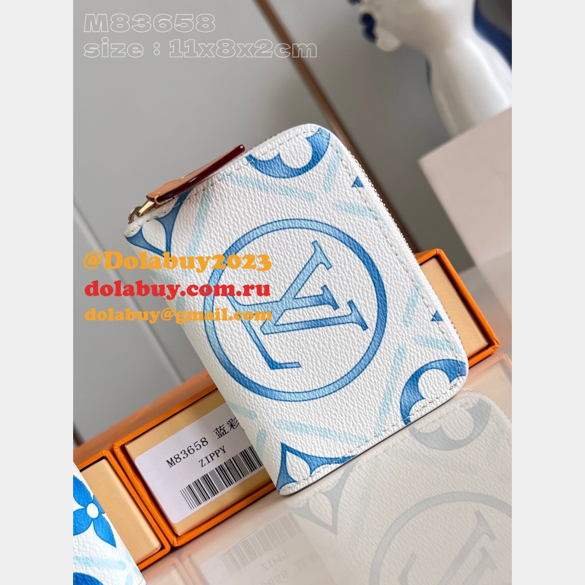 Louis Vuitton Replica Passport Victorine Zippy Coin Purse Wallet